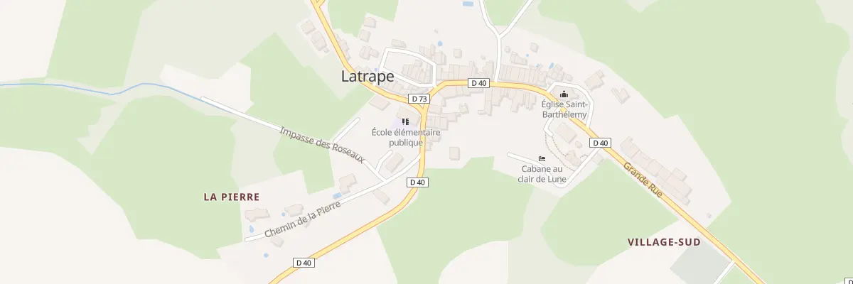 Plan du 19 Rte de Bax à Latrape