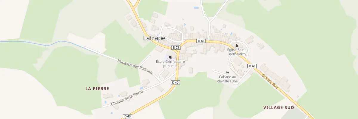 Plan du 11 Rte de Bax à Latrape