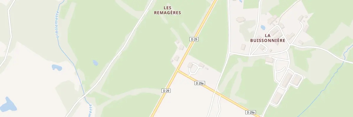 Plan du 5460 Les Remagères à Chaillac