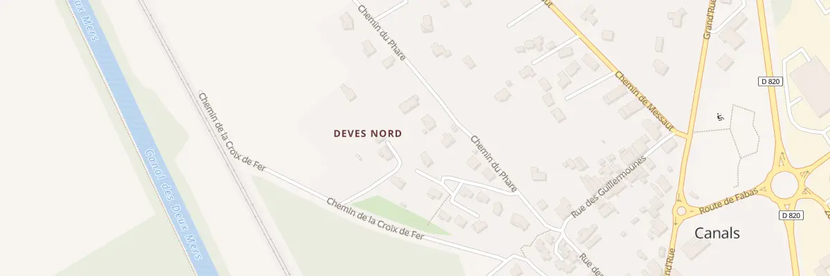 Plan du 195 Che du Phare à Canals