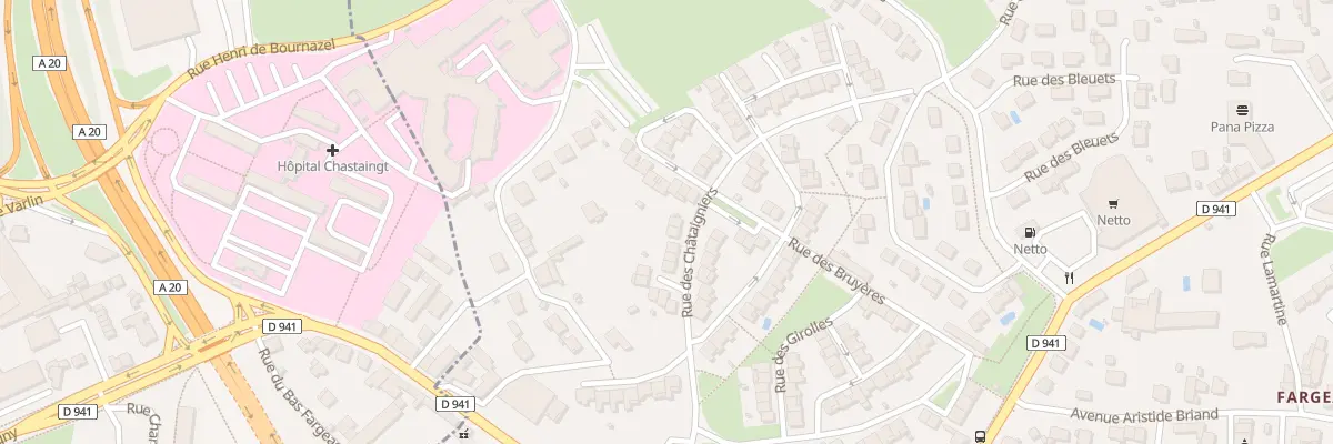 Plan du 57 Rue des Châtaigniers à Panazol