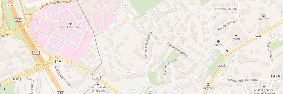 Plan du 54 Rue des Châtaigniers à Panazol