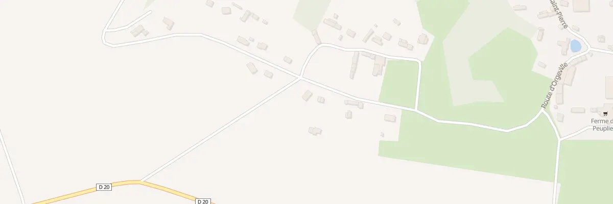 Plan du 17 Rte d’Orgeville à Flipou