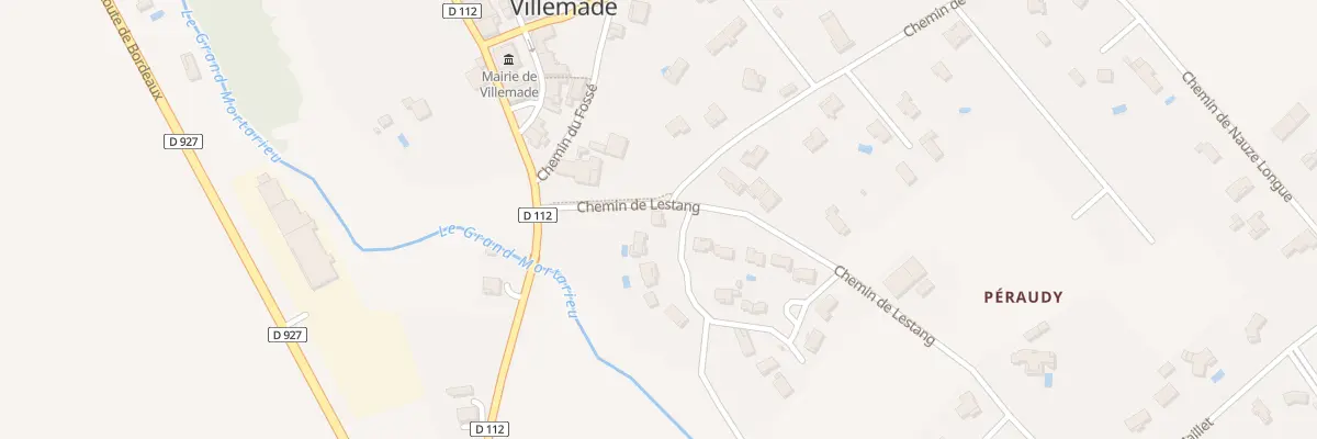 Plan du 8 Lot de Lestang à Villemade