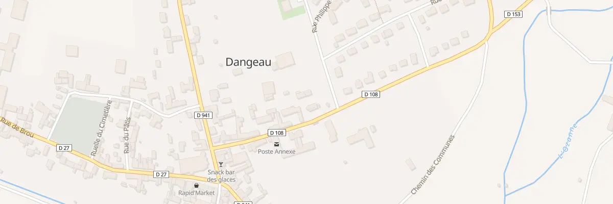 Plan du 11 Rue de la Mairie à Dangeau