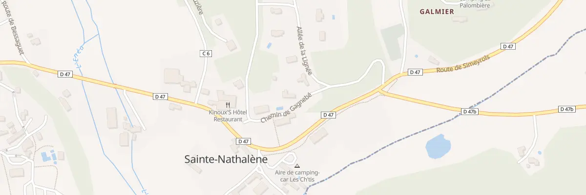 Plan du 198 Che de Gagnebé à Sainte-Nathalène