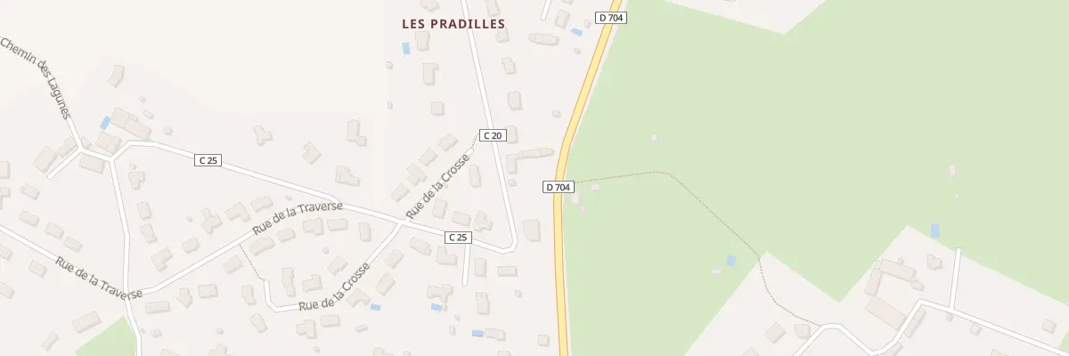 Plan du 5151 Les Pradilles au Vigen