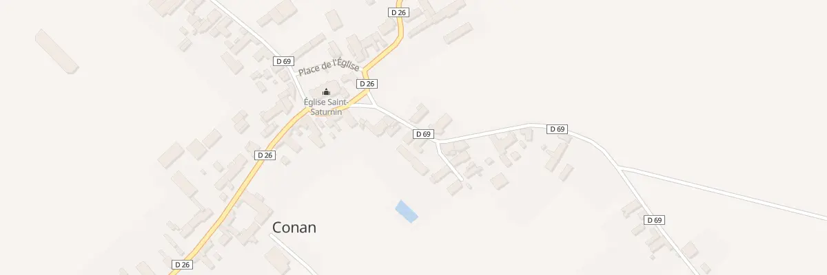 Plan du 6 Rue de la Croix des Vignes à Conan