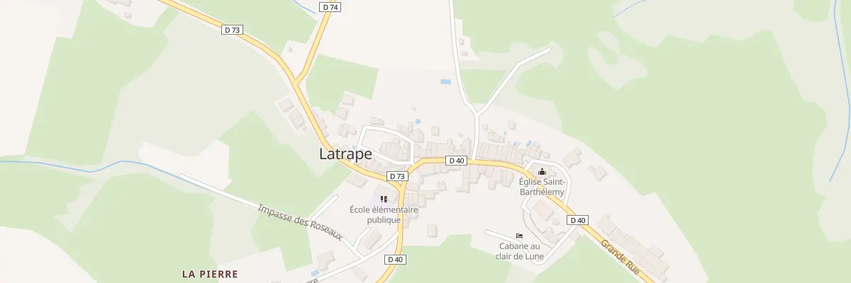 Plan du 33 Rue Grand Rue à Latrape