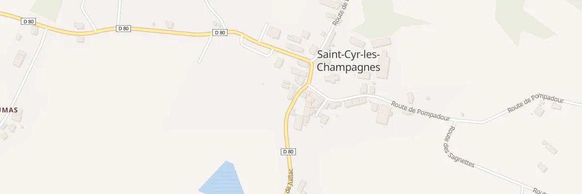 Plan du 78 Rte de Juillac à Saint-Cyr-les-Champagnes