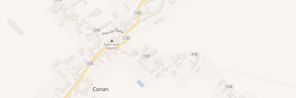 Plan du 1 Rue de la Croix des Vignes à Conan