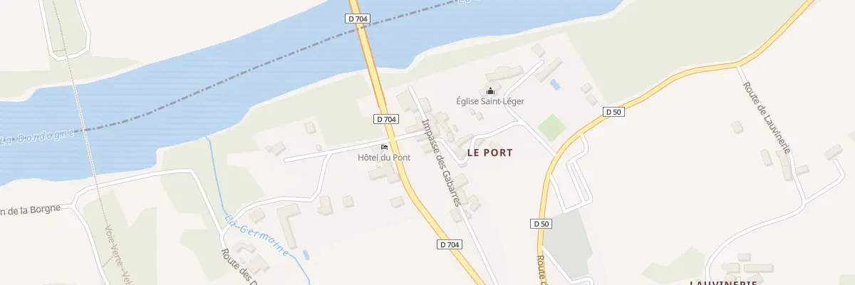 Plan du 43 Le Port à Groléjac