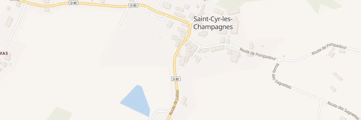 Plan du 99 Rte de Juillac à Saint-Cyr-les-Champagnes