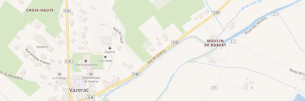 Plan du 17 Rue du Quercy à Vazerac