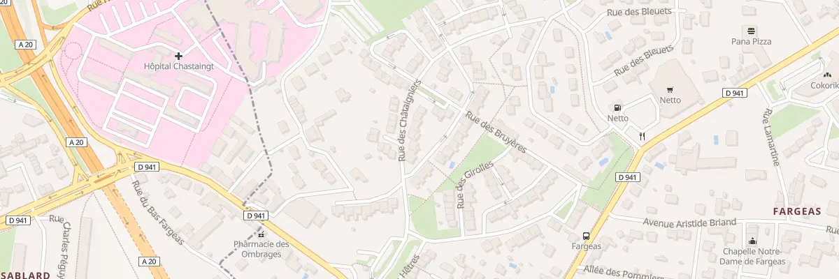 Plan du 45 Rue des Châtaigniers à Panazol