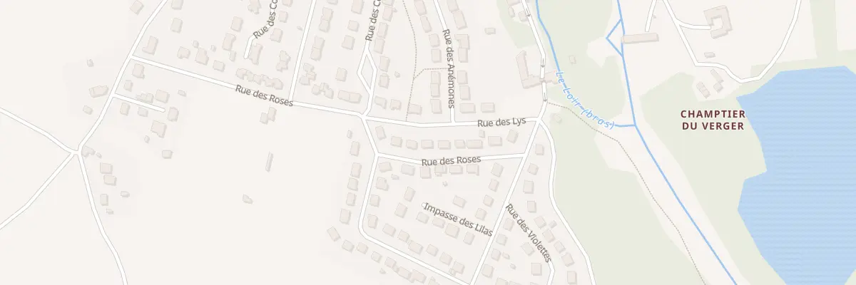 Plan du 11 Rue des Roses à Saint-Denis-Lanneray