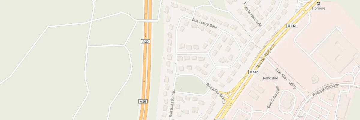 Plan du 9 Rue Françoise Rosay à Limoges