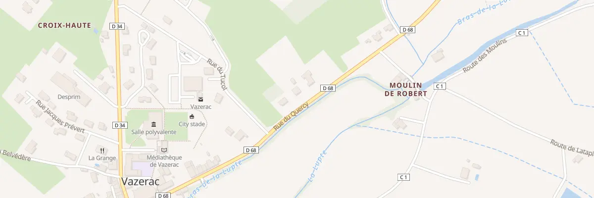 Plan du 19 Rue du Quercy à Vazerac