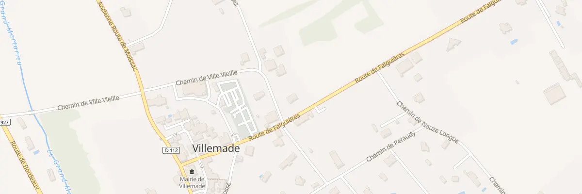 Plan du 39 Rte de Falguieres à Villemade
