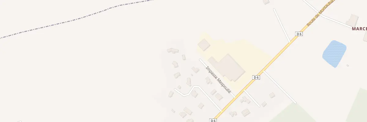 Plan du 4 Imp Mespoulié à Dieupentale