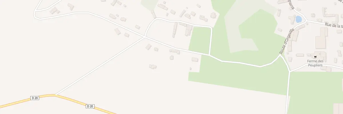 Plan du 21 Rte d’Orgeville à Flipou