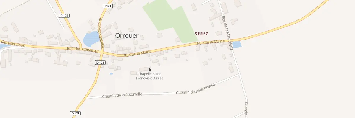 Plan du 20 Rue de la Mairie à Orrouer
