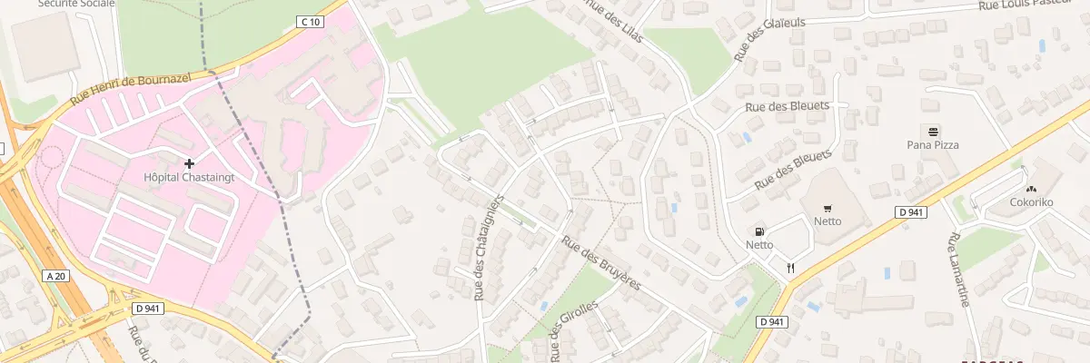 Plan du 38 Rue des Châtaigniers à Panazol