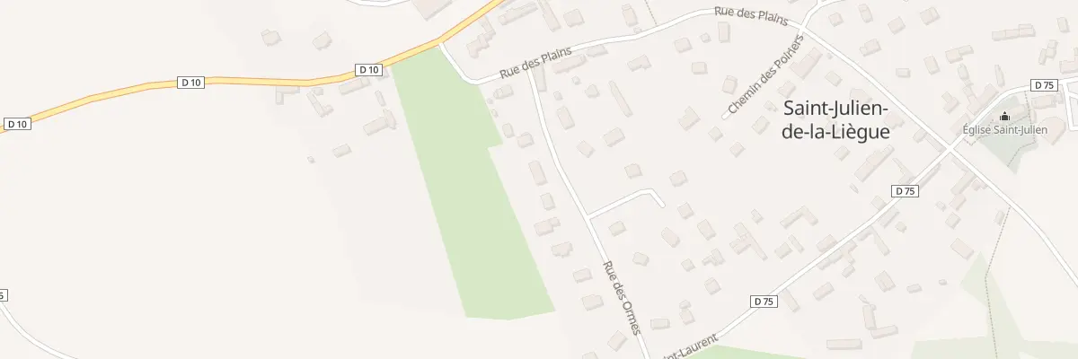 Plan du 11 Rue des Ormes à Saint-Julien-de-la-Liègue