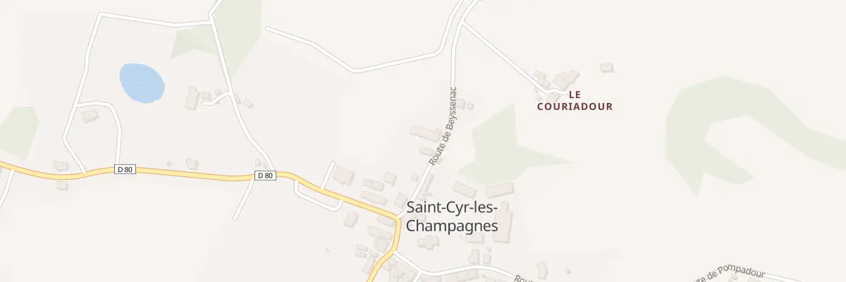 Plan du 103 Rte de Beyssenac à Saint-Cyr-les-Champagnes