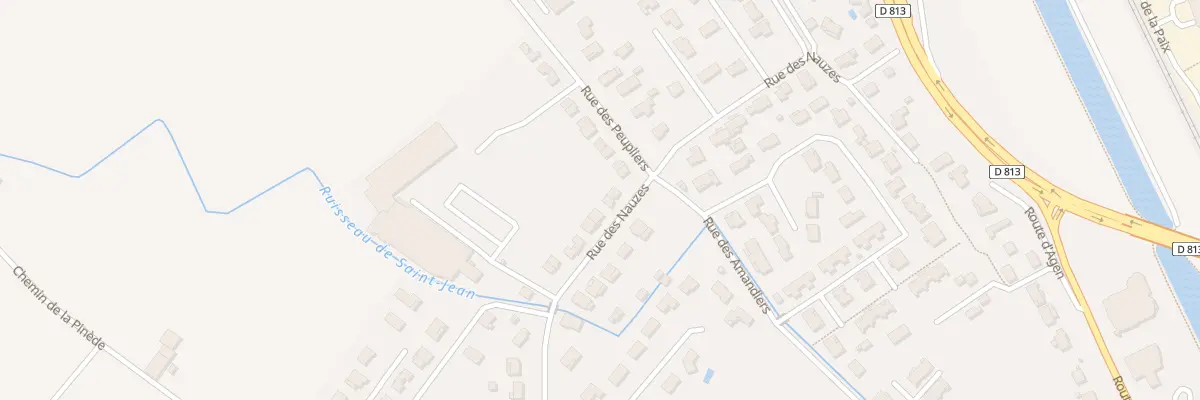 Plan du 275 Rue des Nauzes à Grisolles