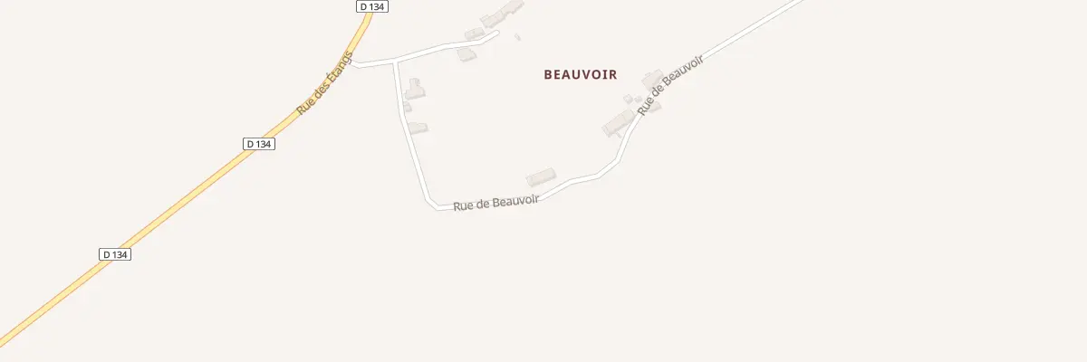 Plan du 53 Beauvoir à Vievy-le-Rayé