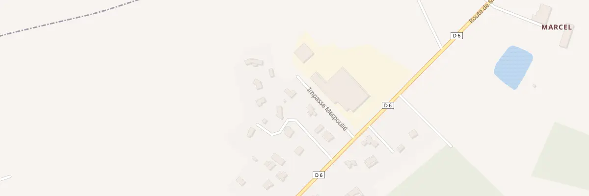 Plan du 1 Imp Mespoulié à Dieupentale