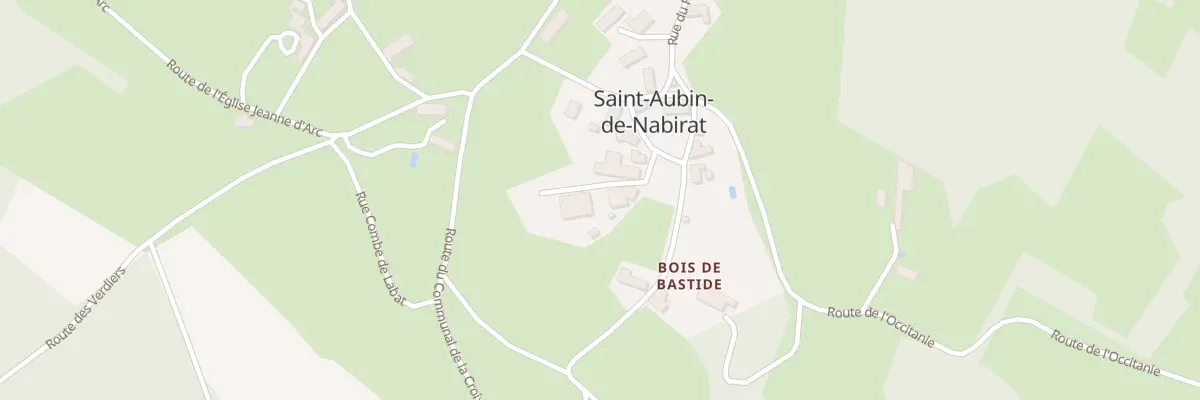 Plan du 1553 Le Bourg à Saint-Aubin-de-Nabirat