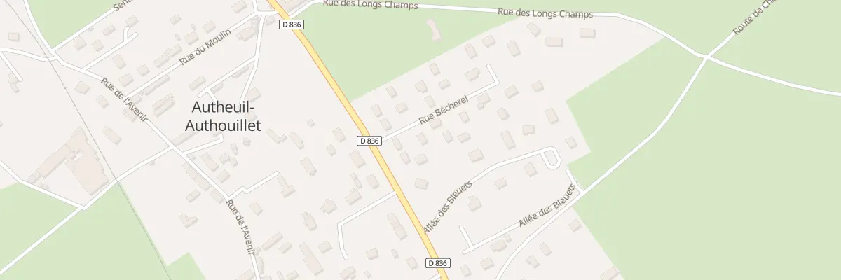 Plan du 8 Rue le Becherel à Autheuil-Authouillet