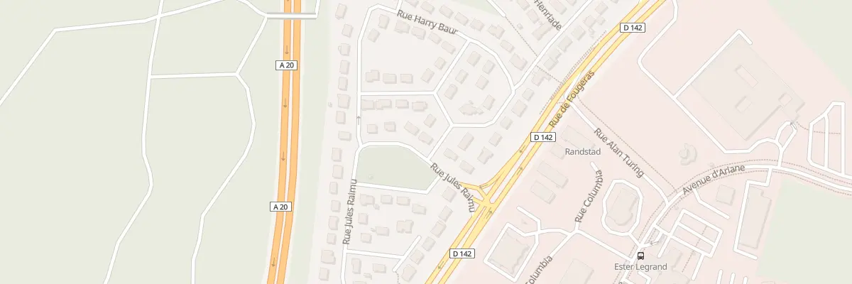 Plan du 6 Rue Jules Raimu à Limoges
