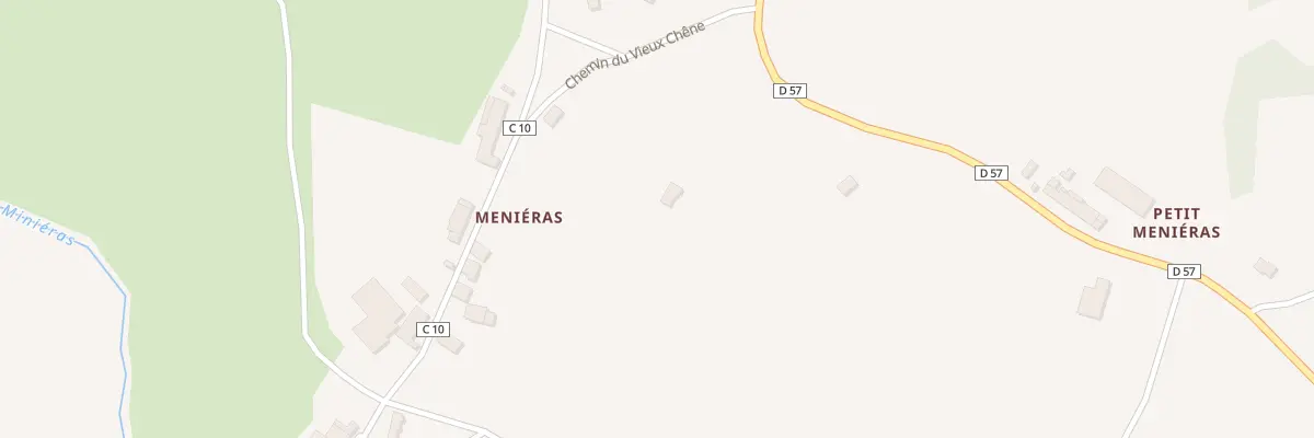 Plan du 5252 Menieras au Vigen