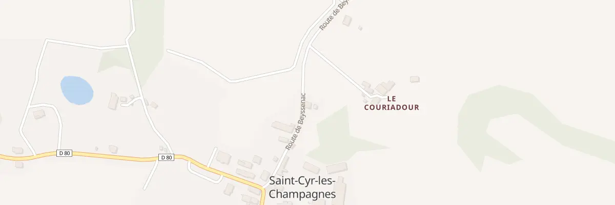 Plan du 152 Rte de Beyssenac à Saint-Cyr-les-Champagnes