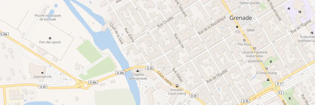 Plan du 19 Rue de la République à Grenade
