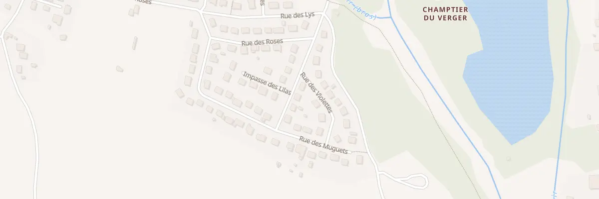 Plan du 8 Rue des Lilas à Saint-Denis-Lanneray