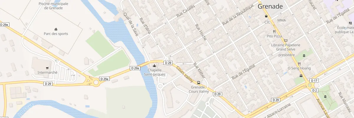 Plan du 6 Rue de la République à Grenade
