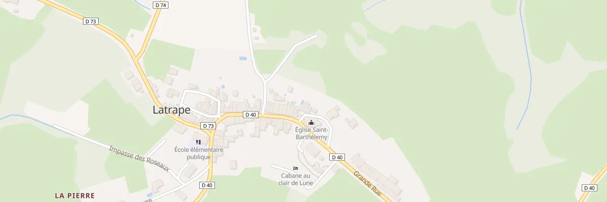 Plan du 3 Pas de l’Eglise à Latrape