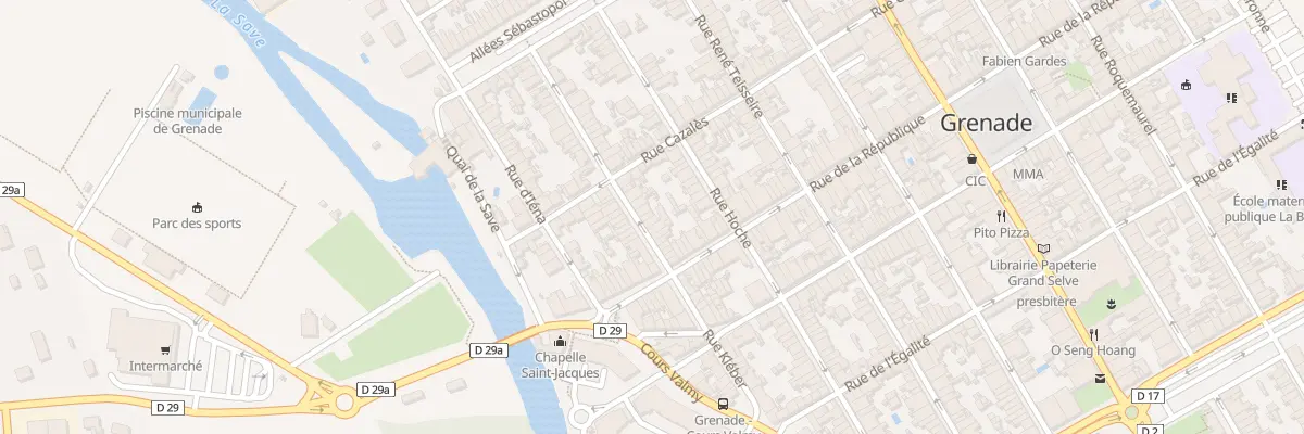 Plan du 28 Rue Kléber à Grenade