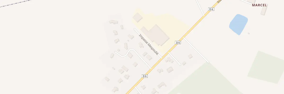 Plan du 1B Imp Mespoulié à Dieupentale