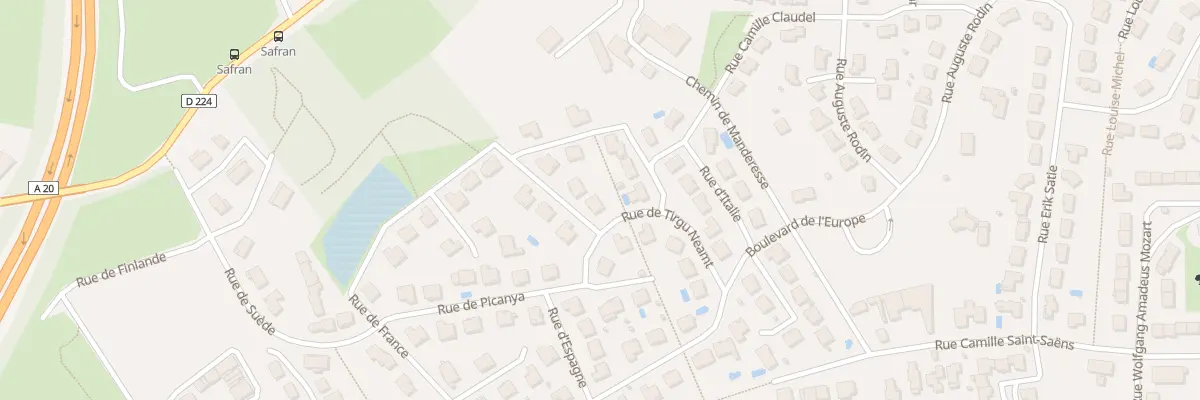 Plan du 7 Rue d’Allemagne à Panazol
