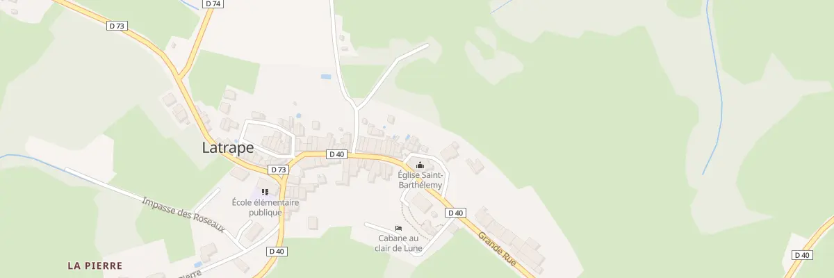 Plan du 7 Pas de l’Eglise à Latrape