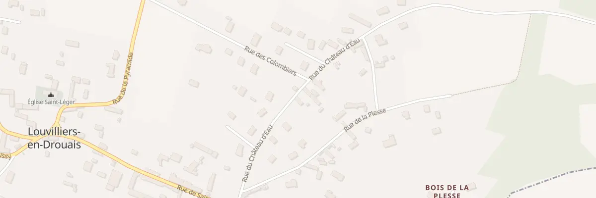 Plan du 9 Rue du Chateau d’Eau à Louvilliers-en-Drouais
