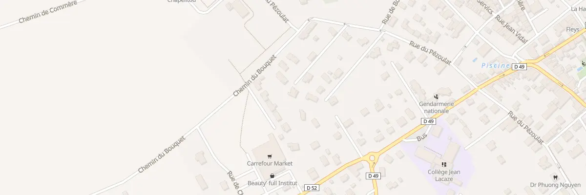 Plan du 100A Rue du Pézoulat à Grisolles