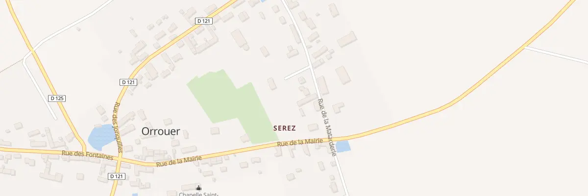 Plan du 7 Rue de la Matarderie à Orrouer