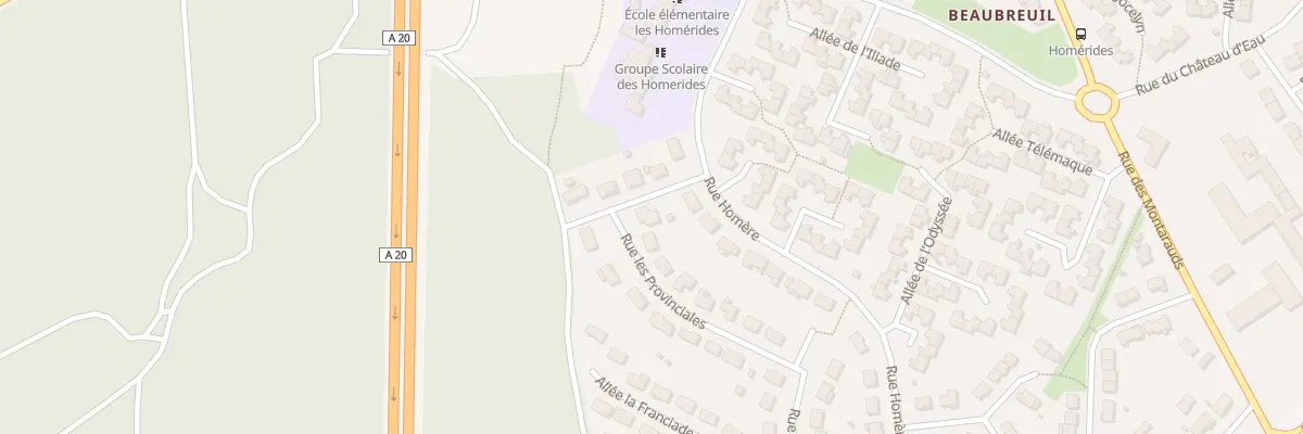Plan du 3 Rue les Provinciales à Limoges