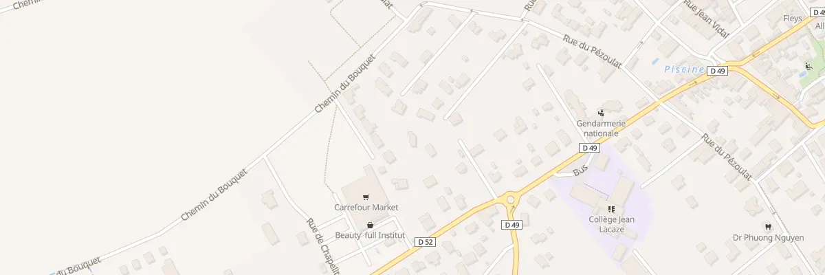 Plan du 144D Rue du Pézoulat à Grisolles